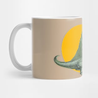 Dimetrodon Cut Out (with Orange Disc) Mug